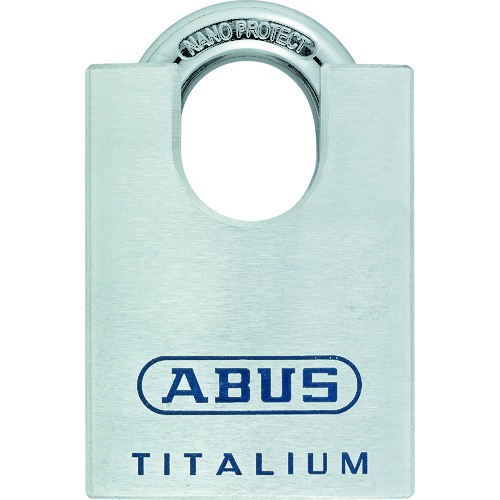 >トラスコ中山 ABUS シャックルガード付シリンダー南京錠 TITALIUM 96CSTI/60（ご注文単位1個）【直送品】