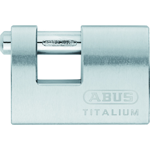 >トラスコ中山 ABUS カンヌキ式シリンダー南京錠 幅70mm TITALIUM 98TI/70（ご注文単位1個）【直送品】