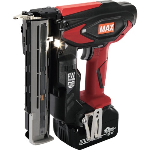 トラスコ中山 MAX 型枠用充電式フィニッシュネイラセット(5.0Ah)（ご注文単位1台）【直送品】