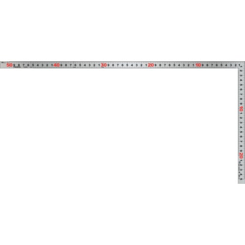 >トラスコ中山 TRUSCO 鉄工用平ぴた曲尺 50cm（ご注文単位1本）【直送品】