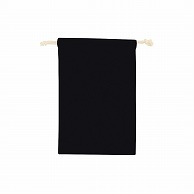 MARKLESS STYLE コットン巾着 M ブラック TR-0293-009 1枚（ご注文単位1枚）【直送品】