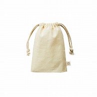 MARKLESS STYLE オーガニックコットン ガゼット巾着 S ナチュラル TR-1168-008 1枚（ご注文単位1枚）【直送品】