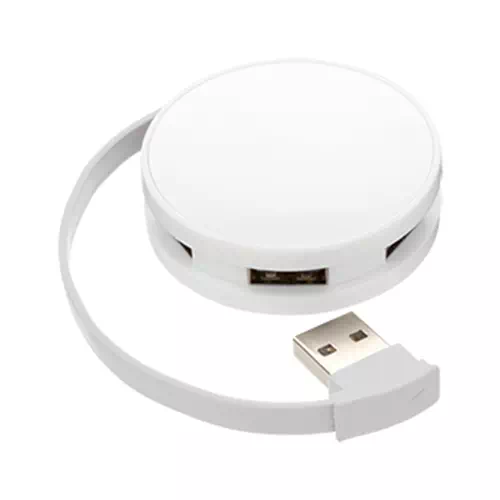 MARKLESS STYLE USBハブ ラウンド ホワイト TS-1207-044 1個（ご注文単位1個）【直送品】