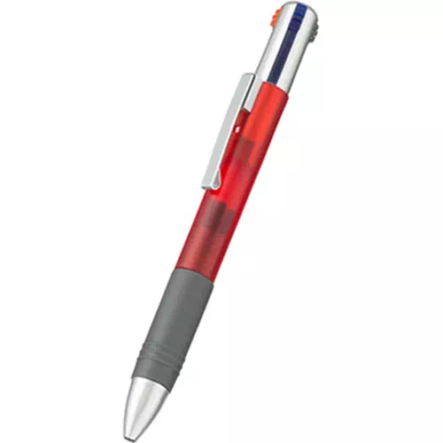 【直送品】MARKLESS STYLE 3色＋1色ボールペン レッド TS-1452-002 1個（ご注文単位1個）