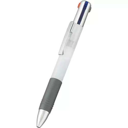 MARKLESS STYLE 3色＋1色ボールペン ホワイト TS-1452-044 1個（ご注文単位1個）【直送品】