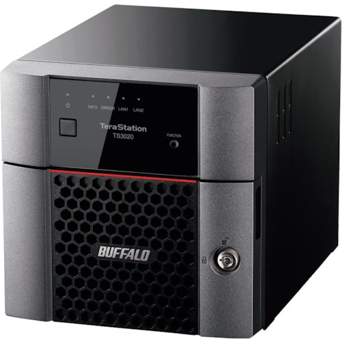 >トラスコ中山 バッファロー TeraStation TS3220DNシリーズ 2ベイデスクトップNAS 4TB（ご注文単位1個）【直送品】