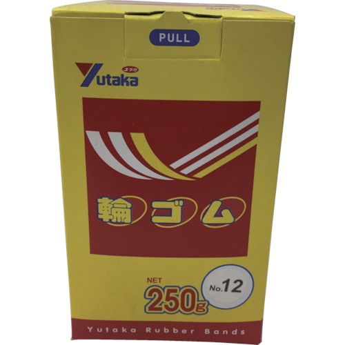 トラスコ中山 ユタカメイク 輪ゴム箱入り #12 250g（ご注文単位1箱）【直送品】