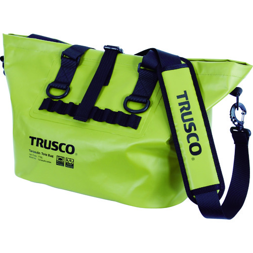 >トラスコ中山 TRUSCO 防水ターポリントートバッグ Lサイズ OD（ご注文単位1個）【直送品】