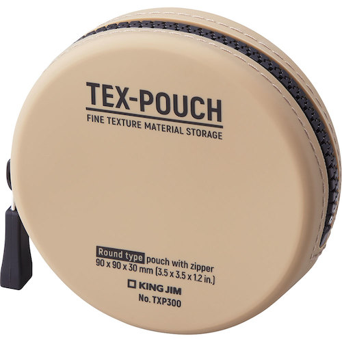 >トラスコ中山 キングジム TEX-POUCH ROUND へ-（ご注文単位1冊）【直送品】