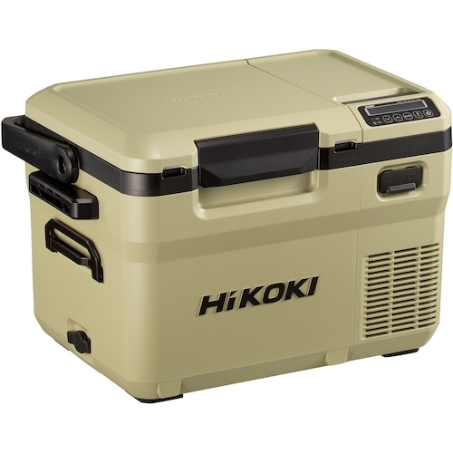 >トラスコ中山 HiKOKI 18V-14.4V コードレス冷温庫コンパクトサイズ10.5L サンドベージュ マルチボルトセット品（ご注文単位 1台）【直送品】