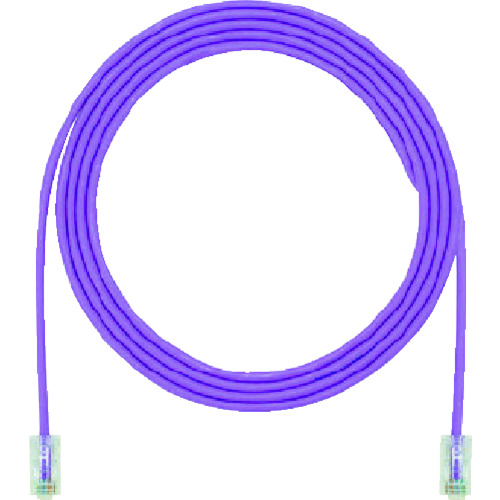 トラスコ中山 パンドウイット カテゴリ6細径パッチコード 2m 紫 UTP28SP2MVL（ご注文単位 1本）【直送品】