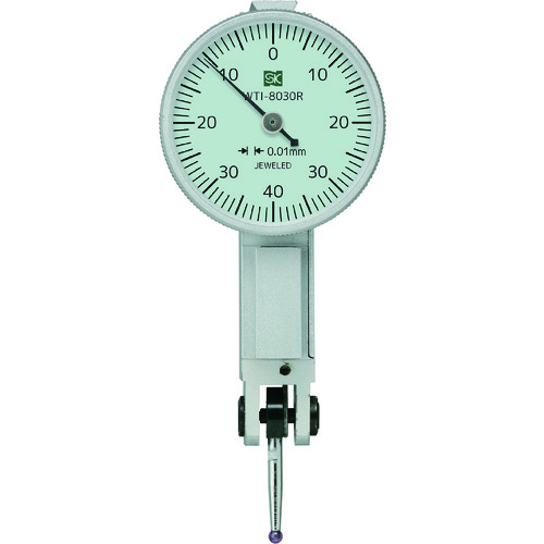 >トラスコ中山 SK ダイヤルインジケータ 測定範囲0-0.8mm 最小表示0.01mm　114-4601（ご注文単位 1個）【直送品】