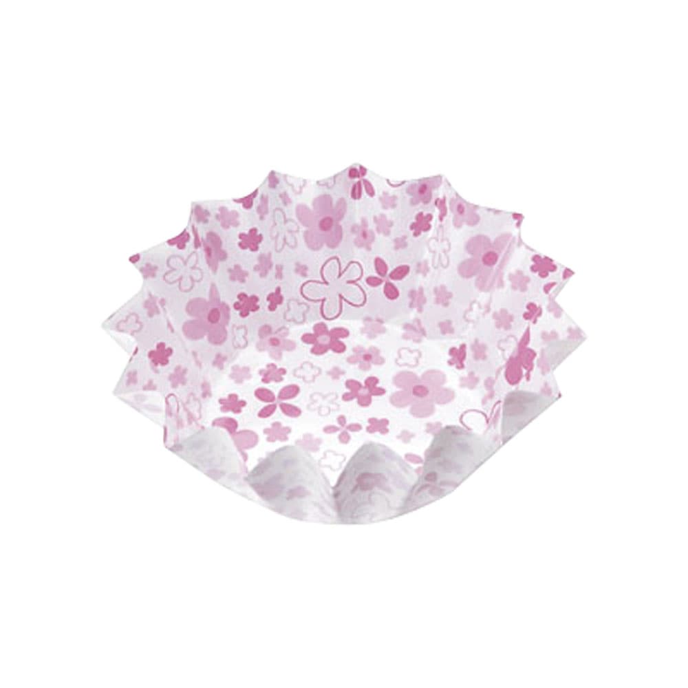 【直送品】紙カップココケース　ひまわり　小 小花柄　ピンク（５００枚入） 1個（ご注文単位1個）