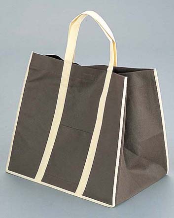 【直送品】ファインビュー　不織布バッグ（１０枚入） 大　ブラウン 1袋（ご注文単位1袋）