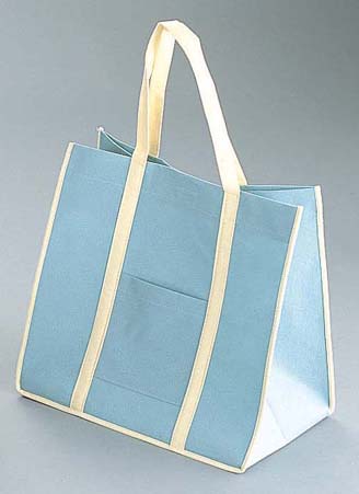 【直送品】ファインビュー　不織布バッグ（１０枚入） 大　アッシュグレー 1袋（ご注文単位1袋）