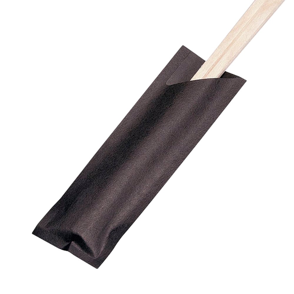 【直送品】箸袋（５００枚束シュリンク） ハカマＰ既製－墨 1袋（ご注文単位1袋）