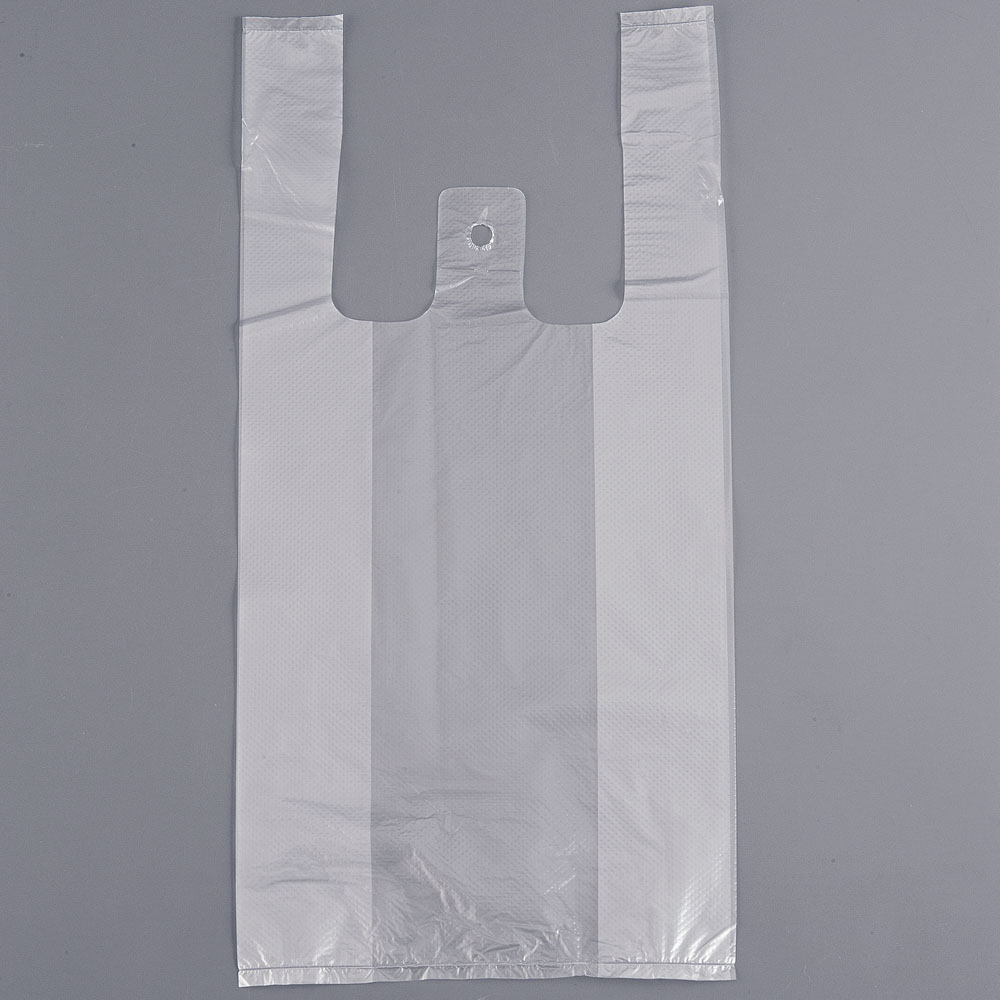 【直送品】レジ袋　半透明　紐付き・エンボス付き （１００枚入）　Ｎｏ８ 1袋（ご注文単位1袋）