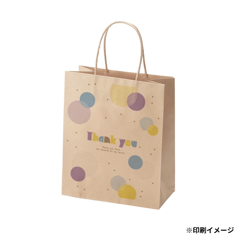 【オリジナル印刷】特注小ロットスムースバッグ　22－12 フルカラー片面印刷 未晒無地300枚