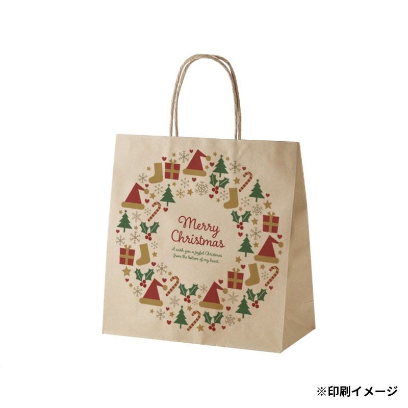 【オリジナル印刷】特注小ロットスムースバッグ　26－16 フルカラー片面印刷 未晒無地500枚