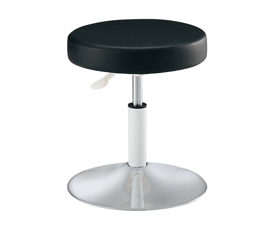 アズワン ステーブルラウンドチェアー ブラック CH-1159XC 1個(ご注文単位1個)【直送品】