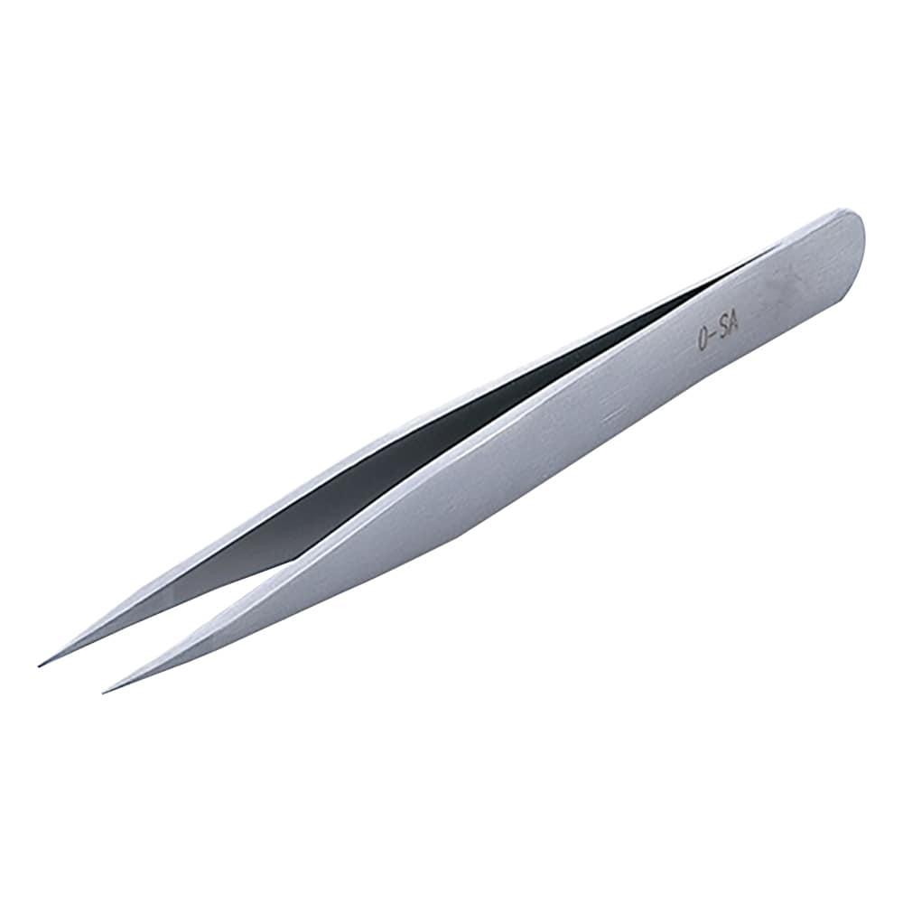 RUBIS MEISTER ピンセット SA(耐酸鋼)製 No.0 0-SA 1本(ご注文単位1本)【直送品】