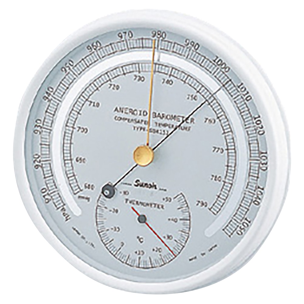 アズワン アネロイド気圧計 SBR151 1個(ご注文単位1個)【直送品】