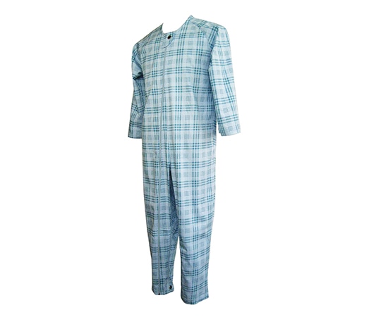 萬楽 マンラク1型ねまき ブルー L 1001 1枚(ご注文単位1枚)【直送品】