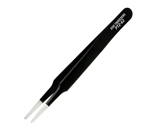 エンジニア(ENGINEER) ESDピンセット 丸 PTZ-62 1本(ご注文単位1本)【直送品】
