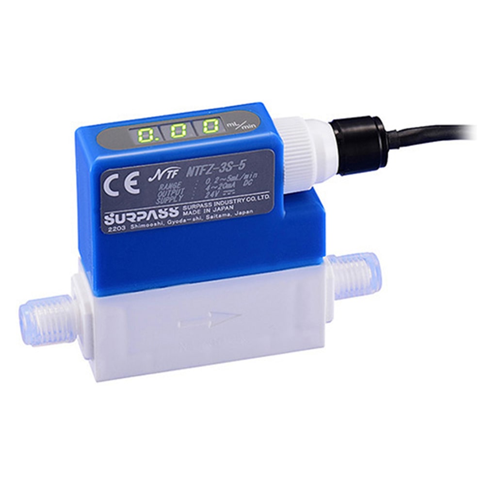 サーパス工業 微小流量計 0.2~5mL/min NTFZ-3S-5 1個(ご注文単位1個)【直送品】