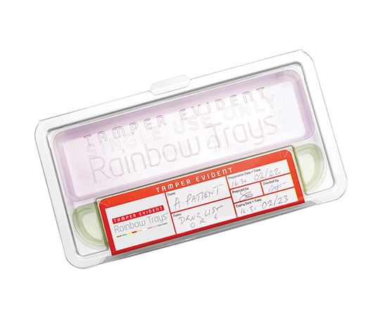 Uvamed 保管運搬用麻酔薬管理トレー Rainbow Trays タンパーエビデントトレー 1セット(ご注文単位1セット)【直送品】
