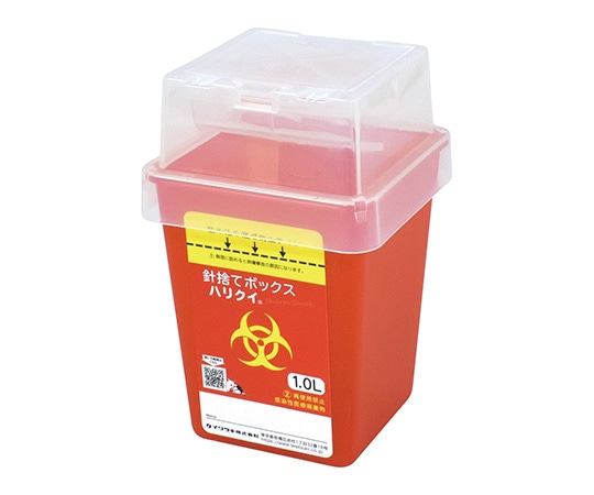 イワツキ 針捨てボックス ハリクイ 1L容器本体 004-49158 1個(ご注文単位1個)【直送品】
