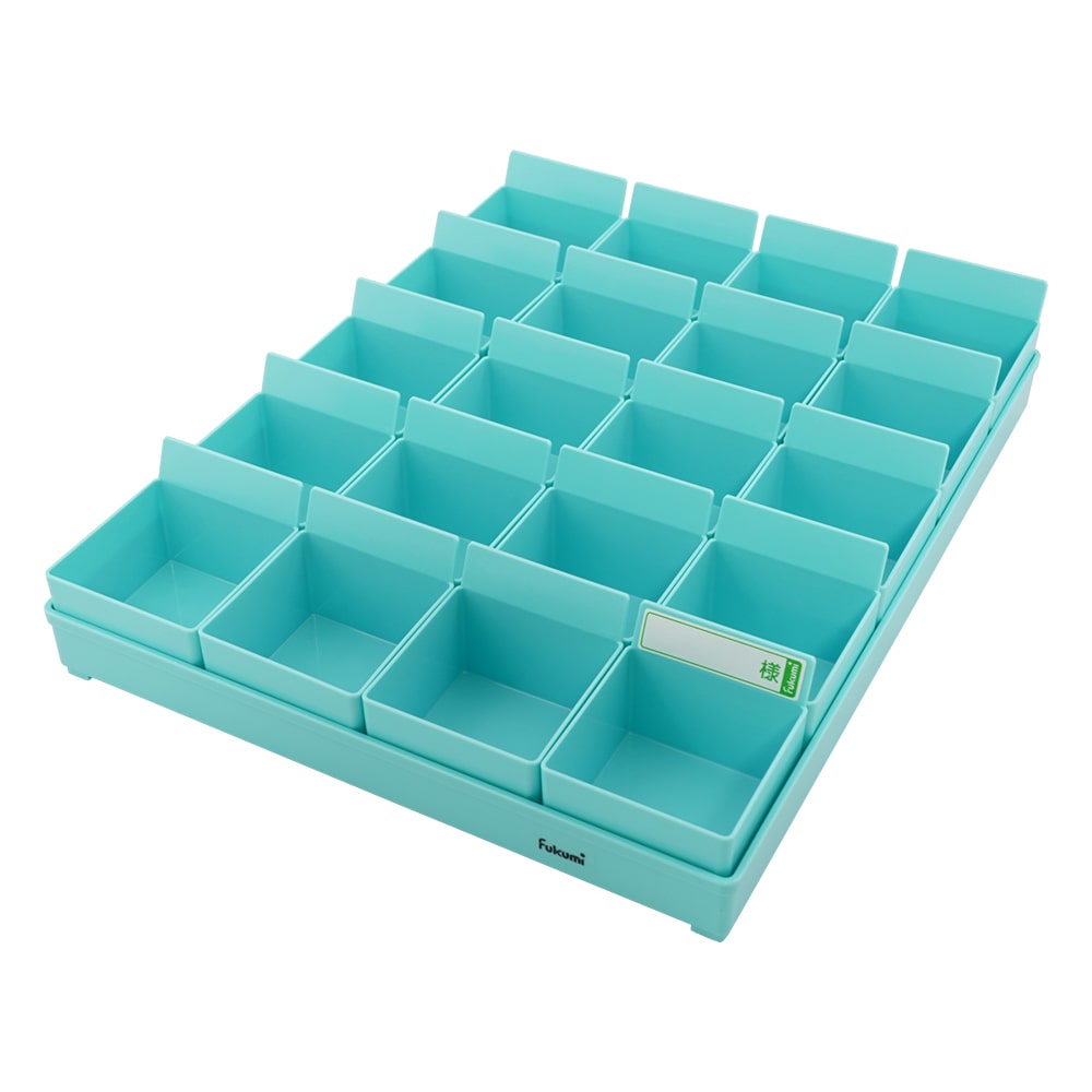 エスティーメディカル 投薬トレー(20人用) ハンガーなし ブルー PT-20B 1セット(ご注文単位1セット)【直送品】