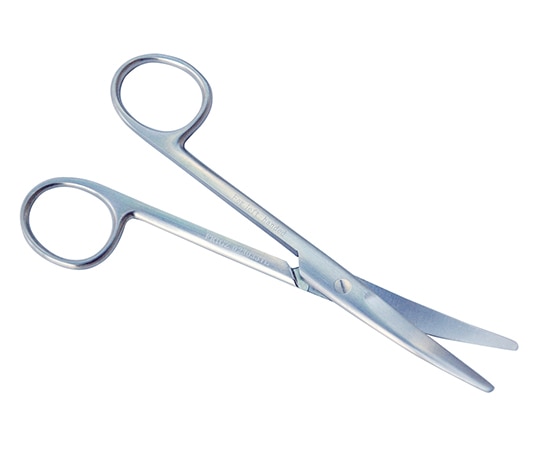 日本フリッツメディコ メーヨ剪刀 (左利き用) 曲 全長145mm B023-0331-L 1本(ご注文単位1本)【直送品】