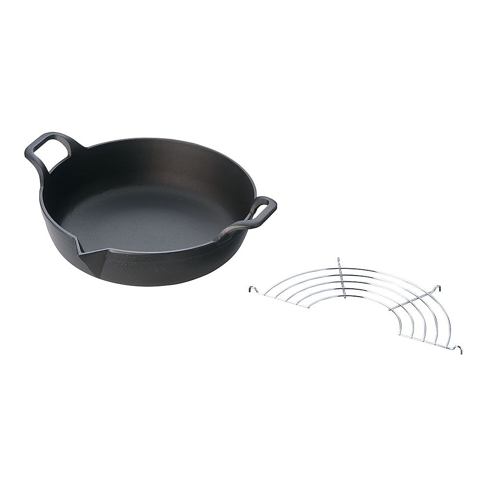 EBM 業務用 純銅鍋 天ぷら鍋 揚鍋 両手鍋 直径39cm 板厚2.2