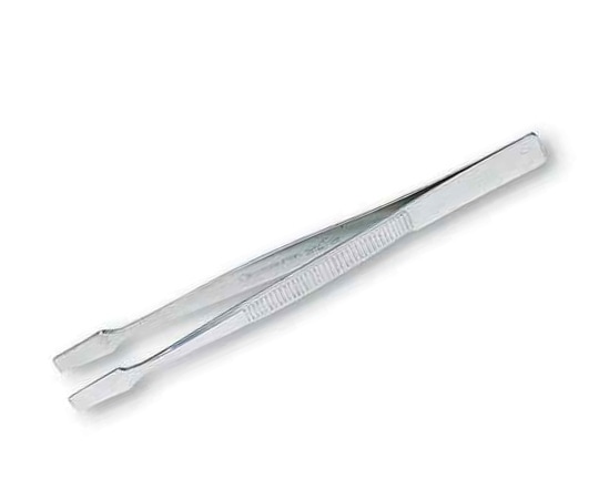 アズワン ステンレス製ピンセット 125mm デッキ125mm 1本(ご注文単位1本)【直送品】