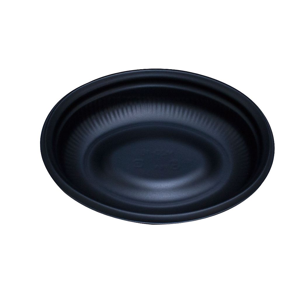 リスパック プレート容器 バイオデリカ サラエル D21B 本体 黒 50枚/袋