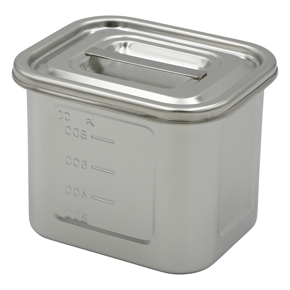 本間冬治工業 角型目盛付ポット 1.1L 12 1個(ご注文単位1個)【直送品】