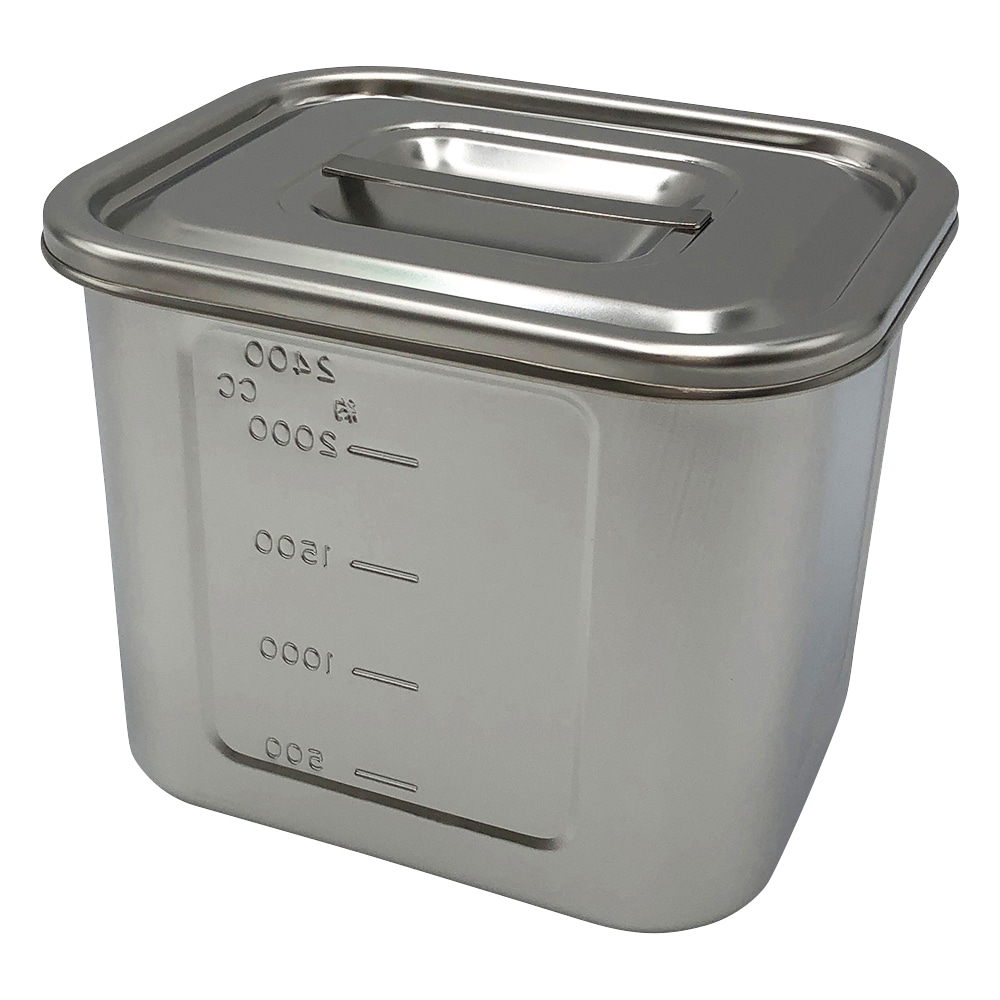 本間冬治工業 角型目盛付ポット 2.6L 16 1個(ご注文単位1個)【直送品】