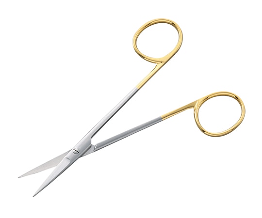 ナビス(アズワン) TCアイリス剪刀 (超鋼チップ付) 直 115mm 05-055-115 1本(ご注文単位1本)【直送品】