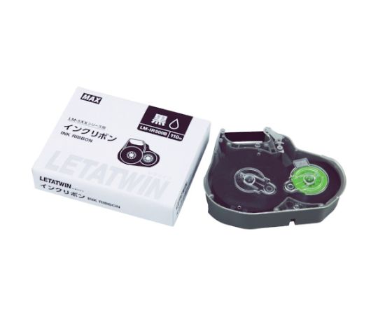 マックス(安全・保護) チューブマーカー レタツイン 専用インクリボンカセット LM-IR500B 1個(ご注文単位1個)【直送品】