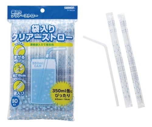 シバセ工業 フレックスストロー 6×21 裸 クリア 500本/箱 004712921