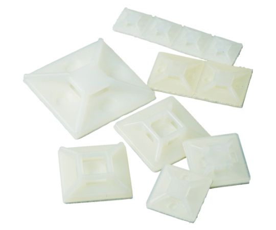 トラスコ中山 結束バンド固定具 粘着シート付 幅4.6 100個入 THC-101S 1袋(ご注文単位1袋)【直送品】