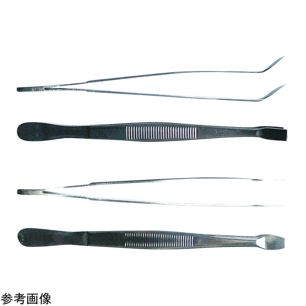 LLG Labware SUS304フラットピンセット 直 145mm 9160393 1本(ご注文単位1本)【直送品】