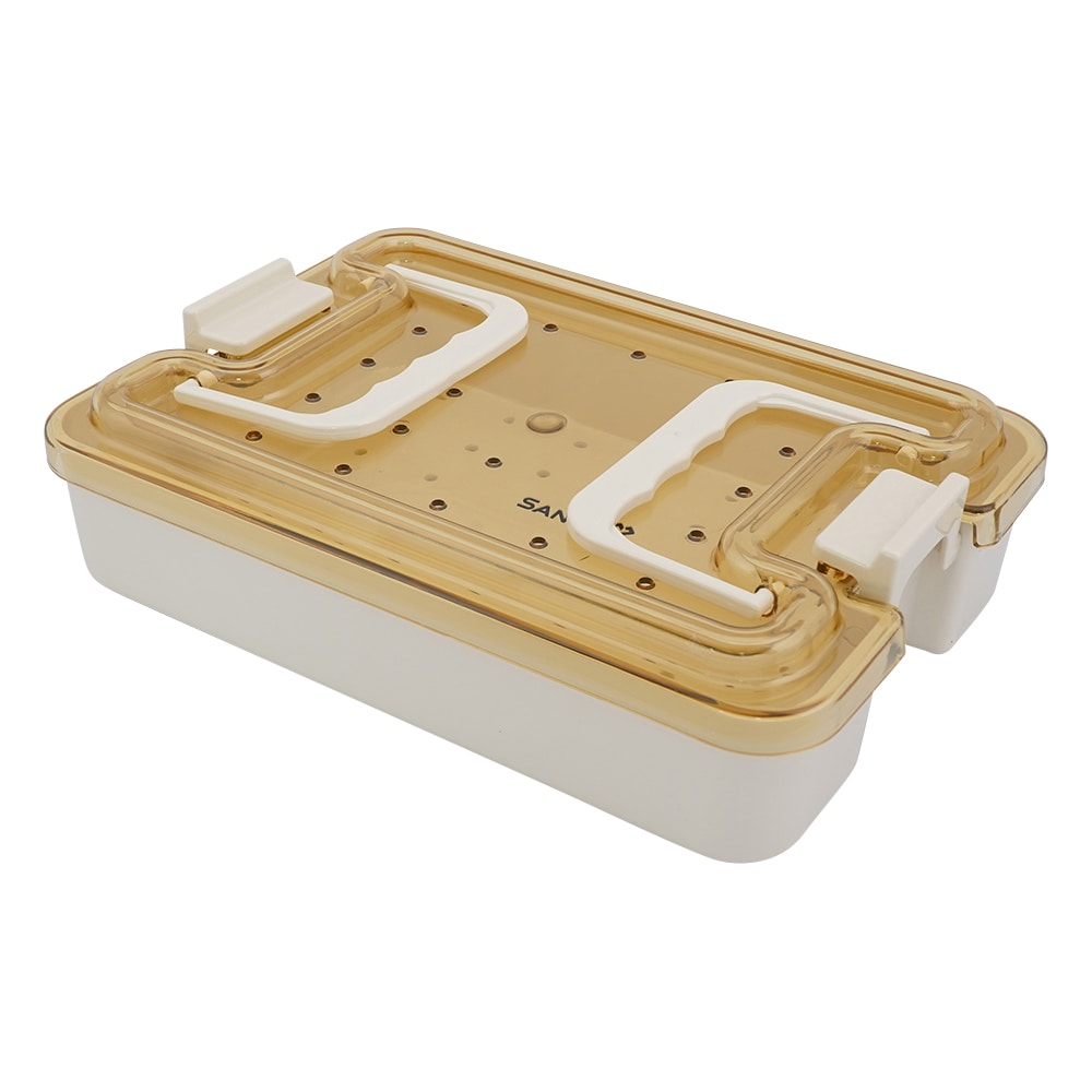 P904 大型 ステンレス製 滅菌コンテナ カスト 持ち手付 本格 P904 大型 ステンレス製 滅菌コンテナ カスト 持ち手付 本格 P904 大型