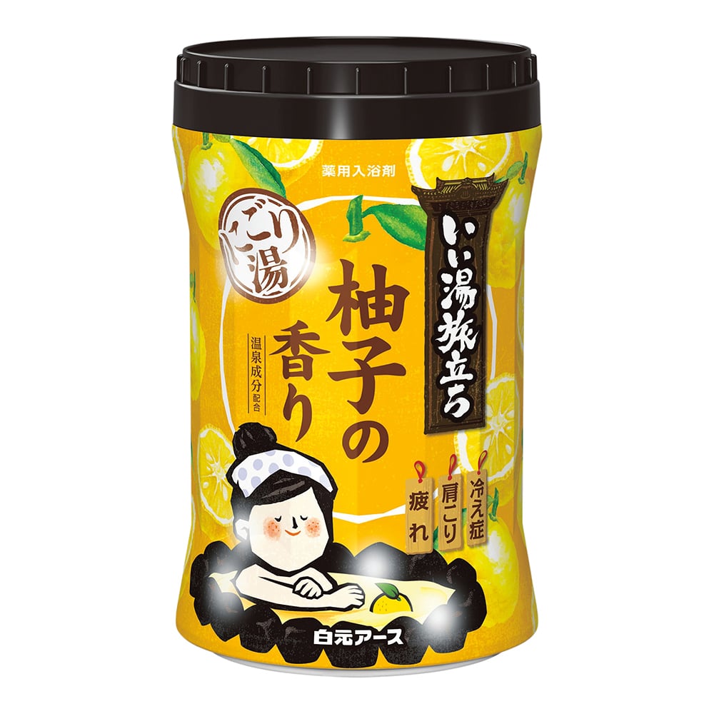 白元アース いい湯旅立ちボトル にごり湯 柚子の香り 22477-7 1本(ご注文単位1本)【直送品】