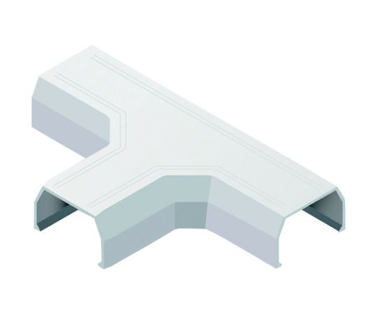 マサル工業 ニュー・エフモール付属品 T型ブンキ 1号 ホワイト SFMTB12 1個(ご注文単位1個)【直送品】