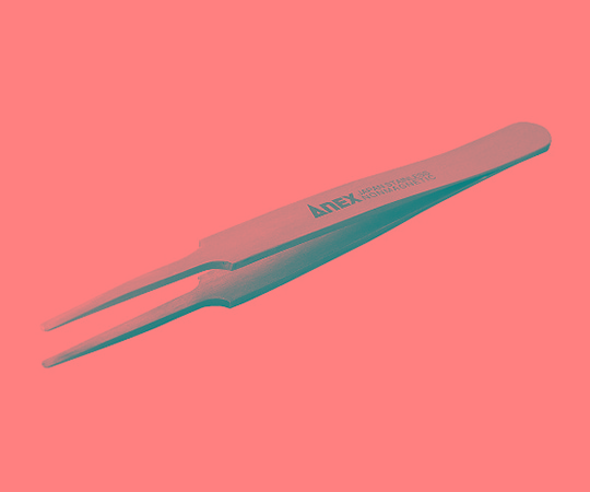アネックスツール 高精度18-8ステンレスピンセット先丸型　120mm　No.201 1本（ご注文単位1本）【直送品】