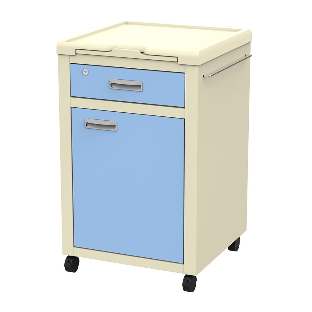 ナビス(アズワン) 床頭台 ブルー BS30BL 1個(ご注文単位1個)【直送品】