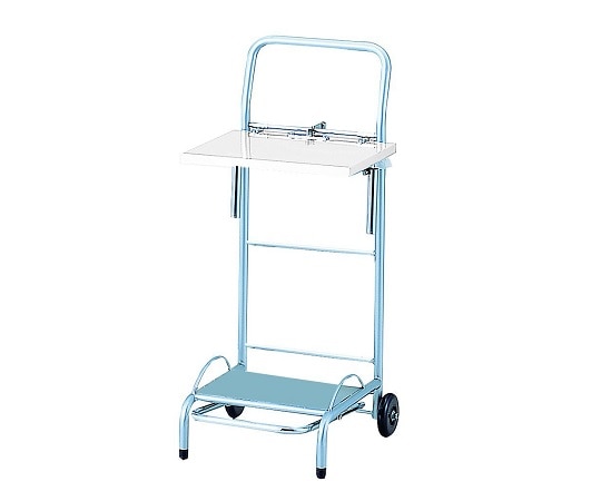 ナビス(アズワン) ゴミ袋スタンド(フタ付) ホワイト NFG-1 1台(ご注文単位1台)【直送品】