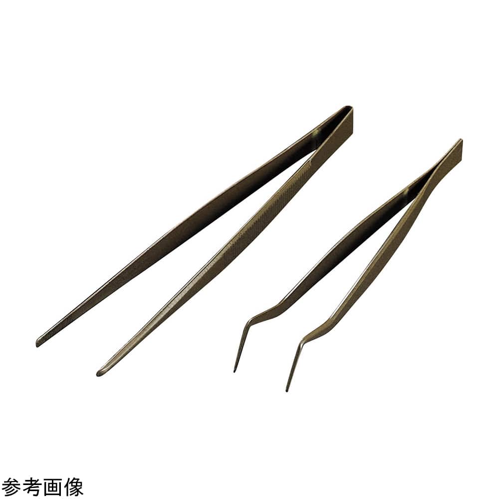 アズワン PFAコーティングピンセット 150mm 先曲り NR0366-007 1個(ご注文単位1個)【直送品】